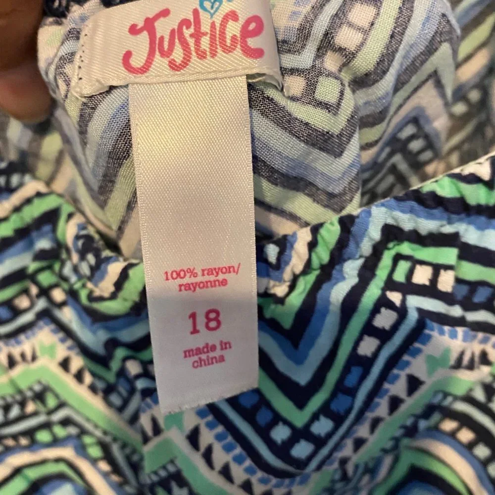 Justice Girls Short Romper Size 18